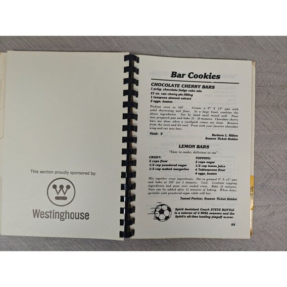 Cooking With The Spirit 1986 Cookbook Pittsburgh Spirit Soccer Local Ethnic - Picture 9 of 10